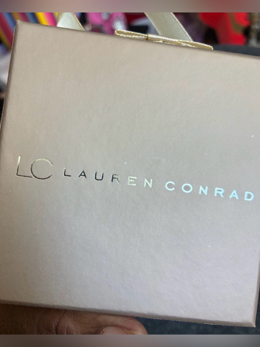 ⭐️ LC Lauren Conrad Black Multi-Strand Bracelet with Gold Hearts - Picture 2 of 4